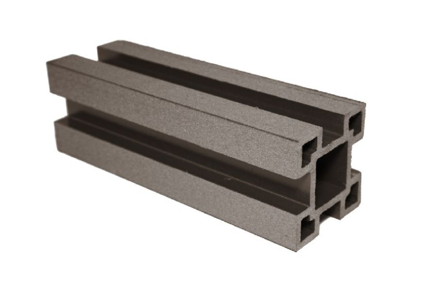 Столб с пазами ДПК AЙ-ТЕХПЛАСТ шоколадный купить в Краснодаре