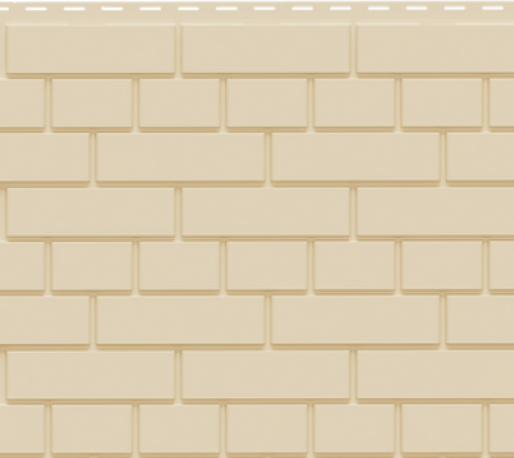 Фасадная панель Доломит в цвете Шампань, имитация кирпича. купить в Краснодаре