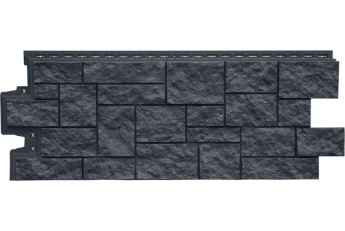 Фасадная панель Grand Line, Дикий камень Classic, Графит купить в Краснодаре