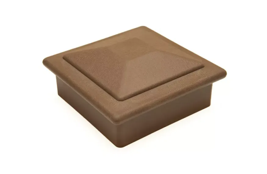 Крышка верхняя ПВХ для столба 125х125 Deckart Шоколад купить в Краснодаре