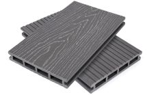 Террасная доска пустотелая ДПК NanoWood Nature 3D Серый