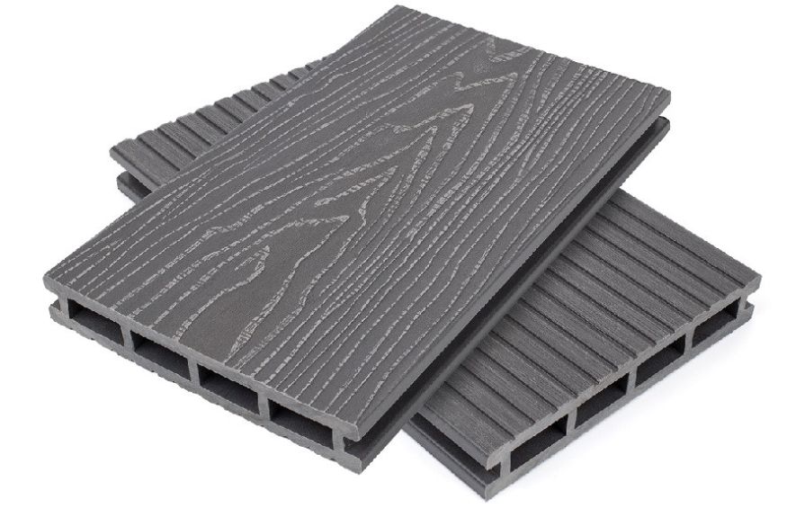 Террасная доска пустотелая ДПК NanoWood Nature 3D Серый купить в Краснодаре
