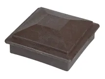 Крышка верхняя ПВХ для столба 125х125 Deckart Венге