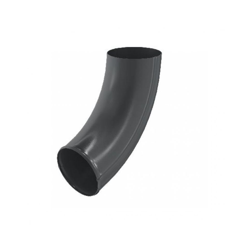 Колено для слива Aquasystem, RAL 7024 Тёмно-серый 125/90 купить в Краснодаре