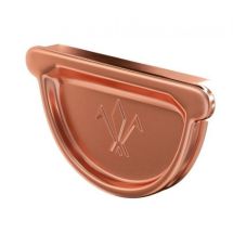 Универсальная заглушка с резиновым уплотнителем Aquasystem, медь 150/100