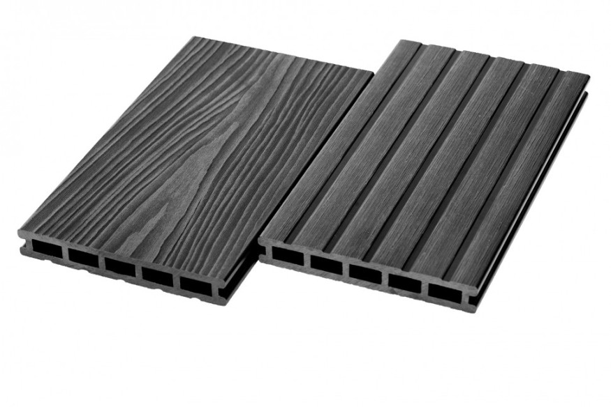 Террасная доска из ДПК RusDecking Unodeck Mogano - Цвет графит купить в Краснодаре