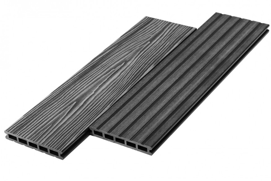 Террасная доска из ДПК RusDecking Unodeck Mogano - Цвет графит купить в Краснодаре