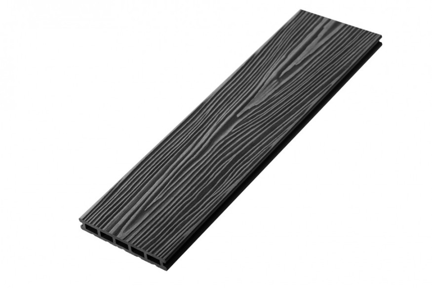 Террасная доска из ДПК RusDecking Unodeck Mogano - Цвет графит купить в Краснодаре