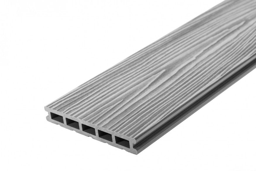 Террасная доска из ДПК RusDecking Unodeck Mogano - Цвет Серый купить в Краснодаре