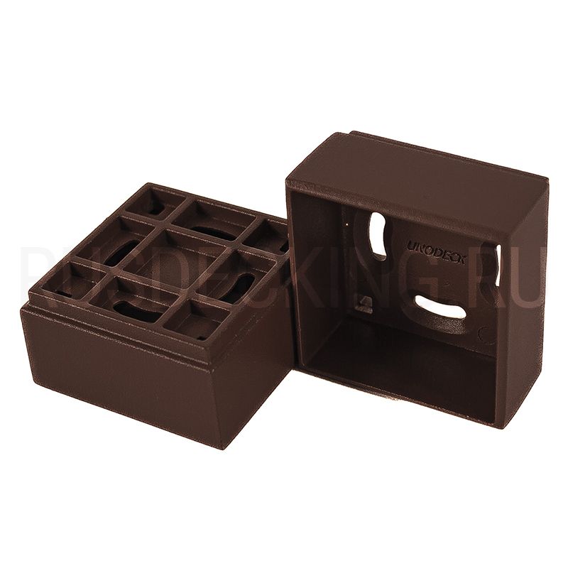 Крепление балясины прямое RusDecking Unodeck Венге купить в Краснодаре