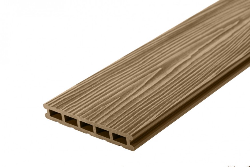 Террасная доска ДПК RusDecking Unodeck Могано - Цвет ореха купить в Краснодаре