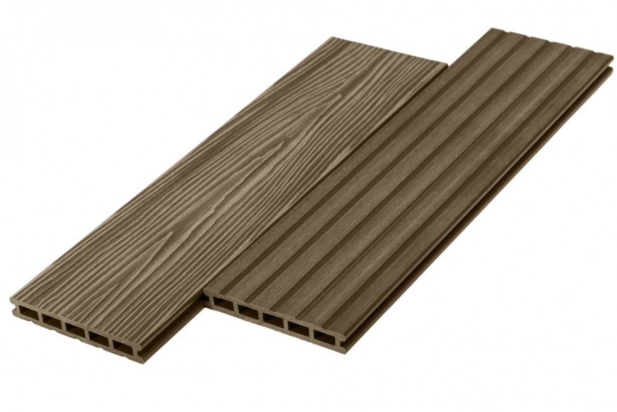 Террасная доска ДПК RusDecking Unodeck Могано - Цвет ореха купить в Краснодаре