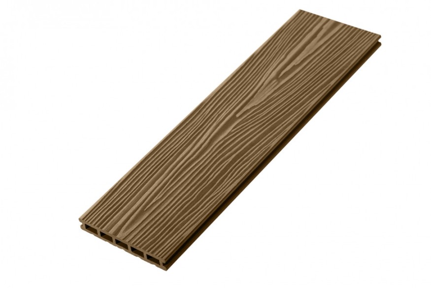 Террасная доска ДПК RusDecking Unodeck Могано - Цвет ореха купить в Краснодаре