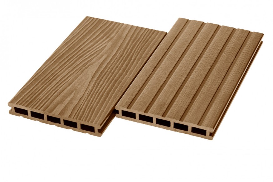 Террасная доска ДПК RusDecking Unodeck Могано - Цвет ореха купить в Краснодаре