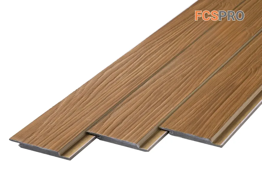 Фиброцементный сайдинг FCSPRO Click Shtil Термо береза купить в Краснодаре