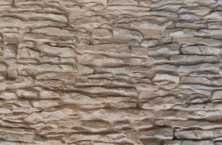 Фасадная панель Аэлит Пласт крупная Бежевого цвета купить в Краснодаре