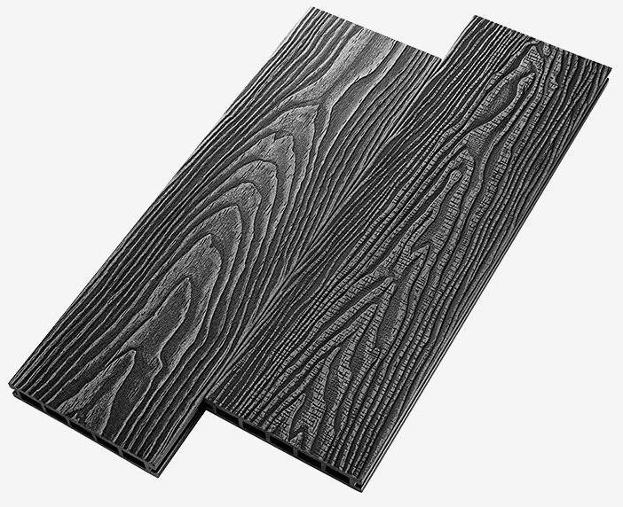 Террасная доска из композитного материала RusDecking Unodeck Vintage - Цвет Графит купить в Краснодаре