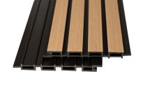 Реечная фасадная панель Ecodecking Скай Коэкструзия Бук