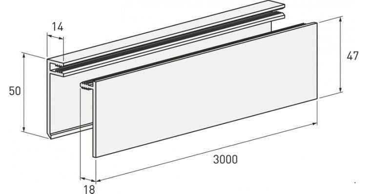 Финишная планка светлого оттенка купить в Краснодаре
