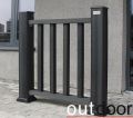 Ограждение из ДПК Outdoor Classic 3D STORM черного цвета купить в Краснодаре