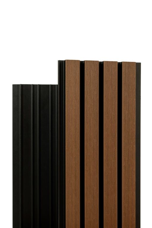 Реечная фасадная панель Ecodecking Скай Коэкструзия Тик купить в Краснодаре