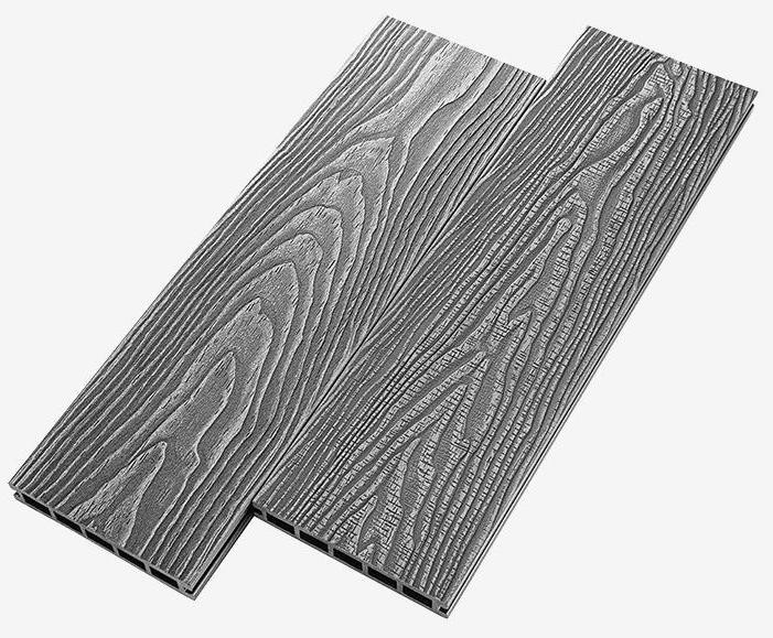 Террасная доска из ДПК RusDecking Unodeck Vintage - Цвет: Серый купить в Краснодаре