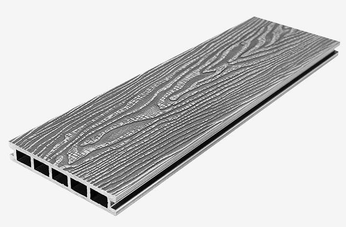 Террасная доска из ДПК RusDecking Unodeck Vintage - Цвет: Серый купить в Краснодаре