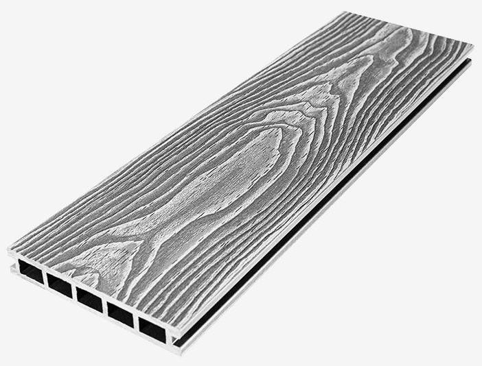 Террасная доска из ДПК RusDecking Unodeck Vintage - Цвет: Серый купить в Краснодаре