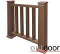 Ограждение из ДПК Outdoor Classic 3D STORM в коричневом миксе. купить в Краснодаре