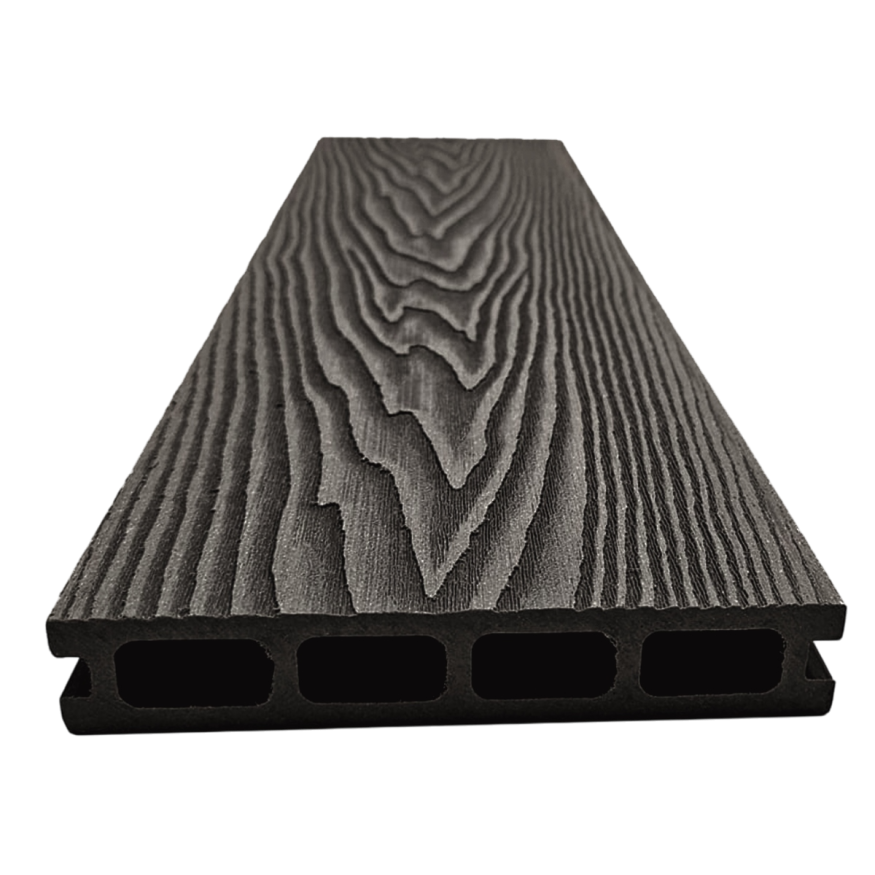 Террасная доска ДПК NanoWood 3D Double Антрацит купить в Краснодаре