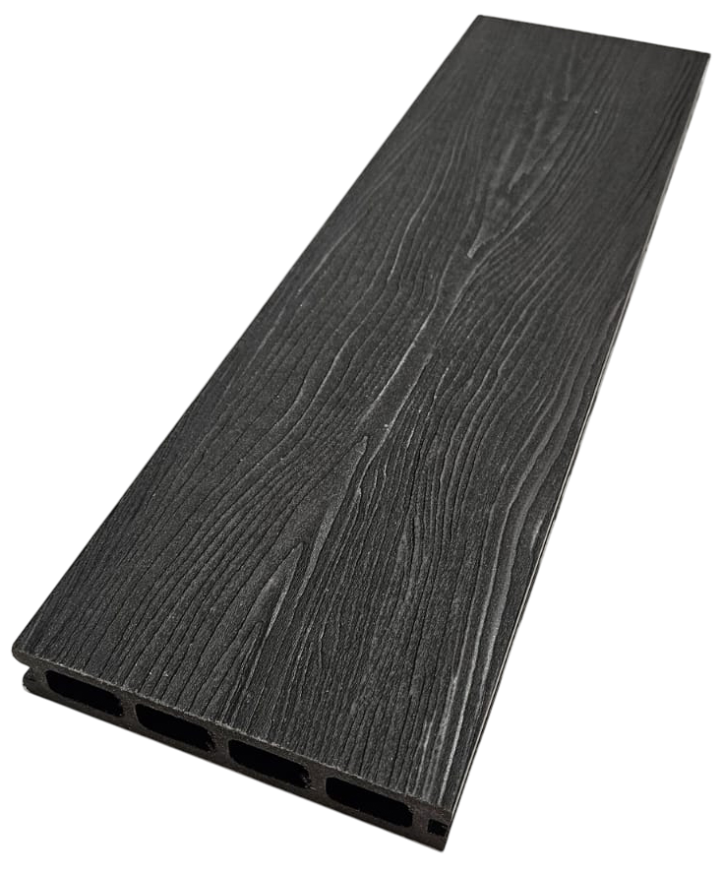 Террасная доска ДПК NanoWood 3D Double Антрацит купить в Краснодаре