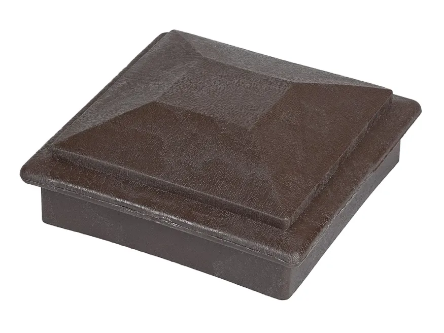 Крышка верхняя фигурная ПВХ для столба 100х100 Deckart Венге купить в Краснодаре