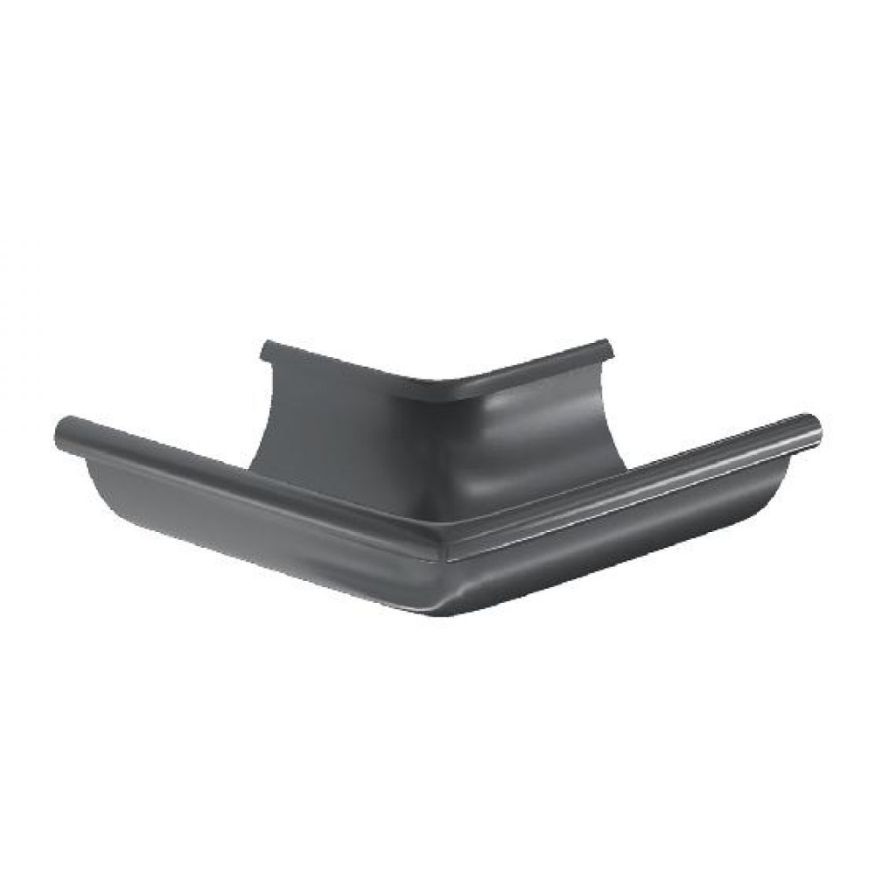 Угол желоба внешний 90°, Aquasystem, RAL 7024 Темно-серый 125/90. купить в Краснодаре