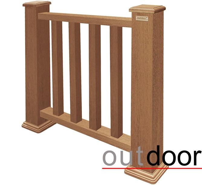 Ограждение из ДПК Outdoor Классик 3D STORM дубовый. купить в Краснодаре