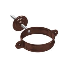 Хомут с комплектом крепления Aquasystem, RAL 8017 Тёмно Коричневый 125/90