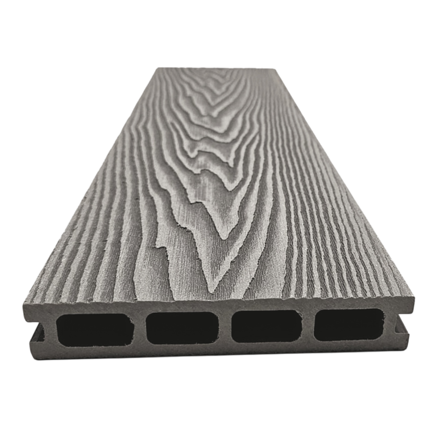 Террасная доска ДПК NanoWood 3D Double Серый купить в Краснодаре