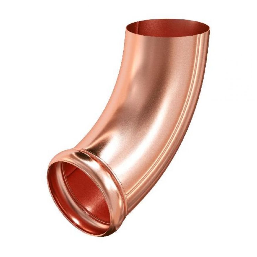 Отвод трубы с декором Aquasystem, медный, 150/100 купить в Краснодаре