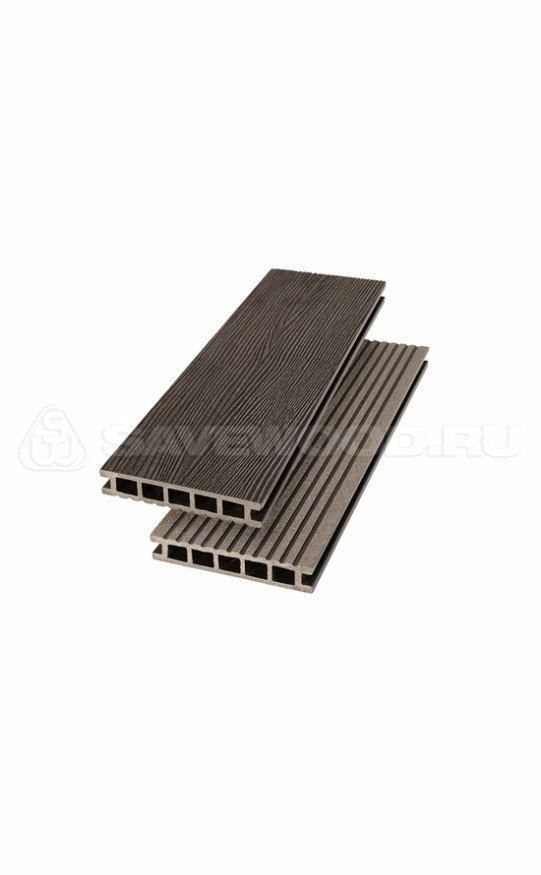 Террасная доска ДПК SaveWood, SW Ornus (R), Темно-коричневый купить в Краснодаре
