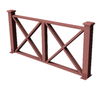 Декоративное ограждение из ДПК GRINDERDECO Тауэр мербау