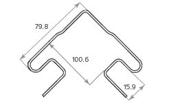 Наружный угол Tecos Ardennes Белый купить в Краснодаре