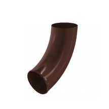 Колено для слива Aquasystem, коричневое RAL 8017, 125/90