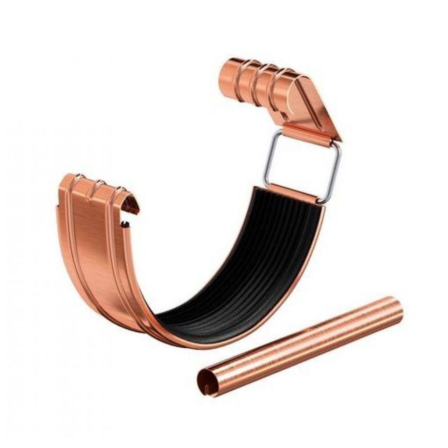 Соединитель желоба с резиновым уплотнителем Aquasystem из меди 150/100 купить в Краснодаре