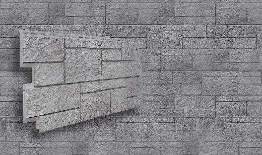 Фасадная панель VOX Sandstone (Сандстоун) светло-серого цвета купить в Краснодаре