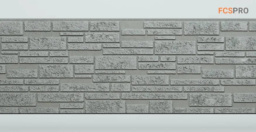 Фиброцементные панели FCS Simple АА1 (под камень) купить в Краснодаре