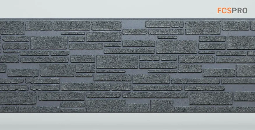 Фиброцементные панели FCS Simple АА1 (под камень) купить в Краснодаре