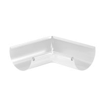 Угол желоба внутренний Aquasystem, PU MATT, RAL 9003 Белый 125/90