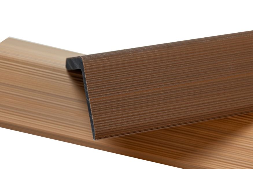 Уголок торцевой Ecodecking Скай коэкструзия Тик купить в Краснодаре