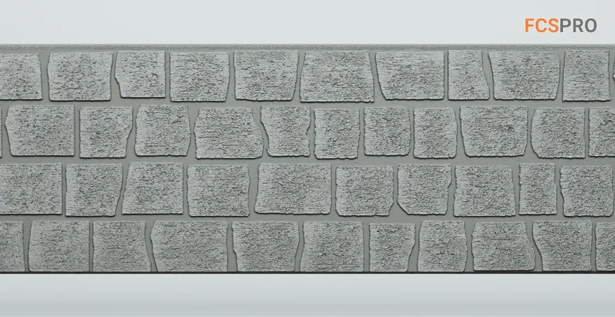 Фиброцементные панели FCS Simple АА2 (под камень) купить в Краснодаре