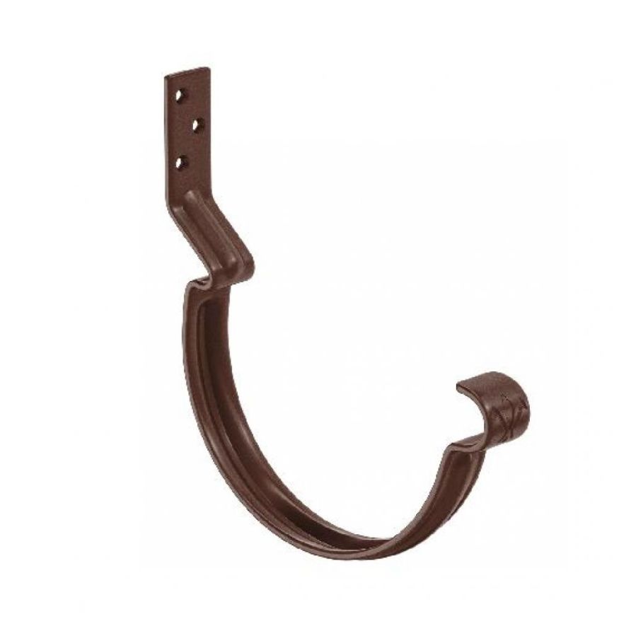 Короткий крюк для крепления желоба Aquasystem, коричневый RAL 8017, размер 125/90. купить в Краснодаре