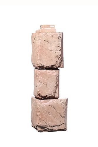 Угол Фасадного Облицовочного Материала Серии «Камень крупный» Цвет Терракота купить в Краснодаре